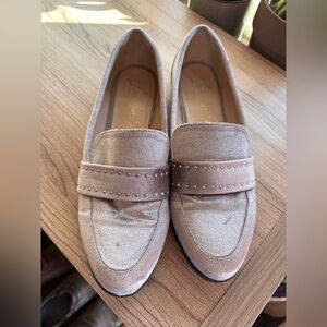 Chic Velvet Loafers with Studded Accents